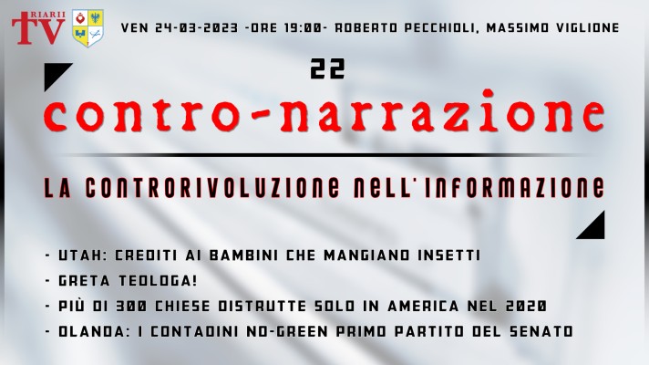 CONTRO-NARRAZIONE NR. 22. Roberto Pecchioli, Massimo Viglione.