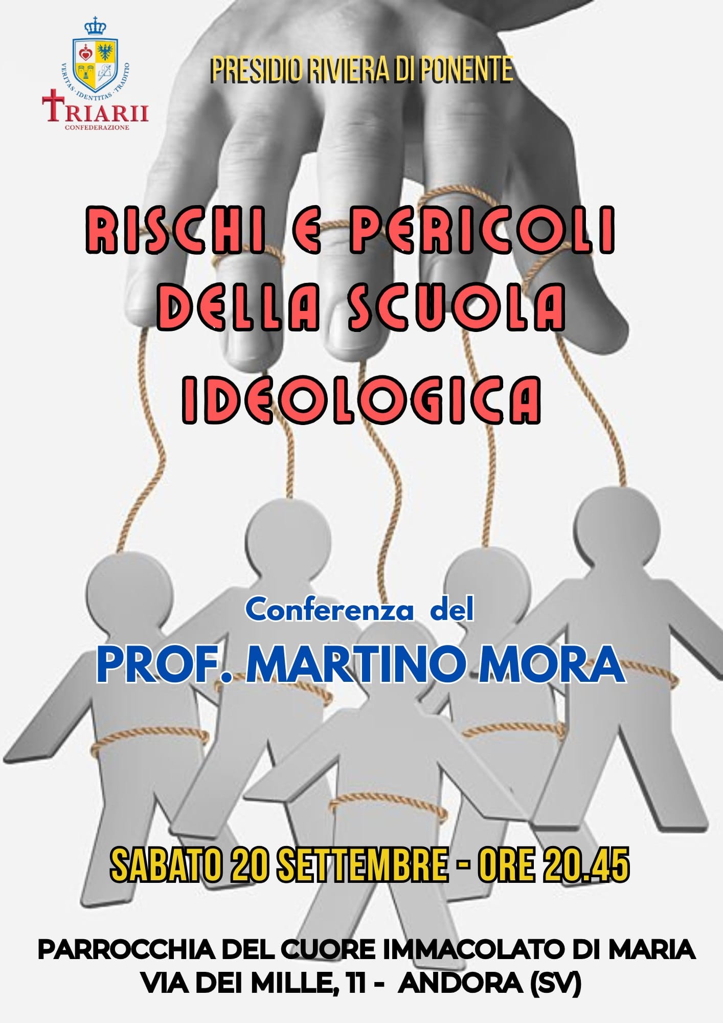 Conferenza Martino Mora Andora 20 settembre 25